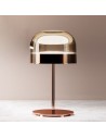 Lampe de table Equatore couleur cuivre mise en scène Fontana Arte en 2 tailles - Valente Design