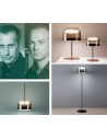 Lampe Equatore couleur cuivre & nickel Fontana Arte designer - Valente Design