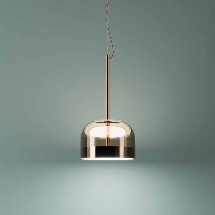 Suspension Equatore couleur cuivre Fontana Arte petit modèle - Valente Design