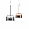 Suspension Equatore couleur nickel & cuivre Fontana Arte petit et grand modèle - Valente Design