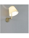 Melampo Wall bronze abat-jour écru Artemide - Valente Design - éclairée