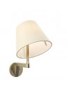 Applique Melampo Wall with switch bronze abat-jour écru Artemide - Valente Design