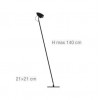 Dimension lampadaire CicloItalia F Catellani&Smith - Valente Design