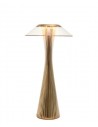 Lampe sans fil Space de kartell or vue de face - Valente Design