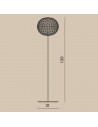 Dimension Lampadaire Planet Floor130 cm Kartell - Valente Design