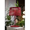 Lampe de table Twiggy Grid XL - outdoor rouge mise en scène - Valente Design