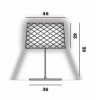 Lampe de table Twiggy Grid XL - outdoor dimension - Valente Design