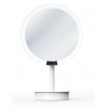 Miroir rond grossissant éclairant sur pied motion sensor JUST LOOK SR blanc mat - Décor Walther - Valente Design