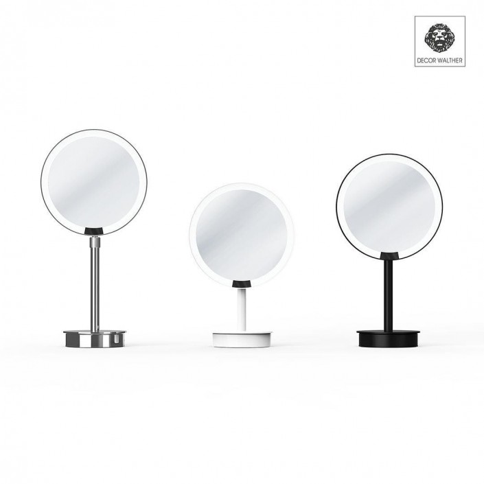 Miroir rond grossissant éclairant sur pied motion sensor JUST LOOK SR - Décor Walther - Valente Design