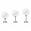 Miroir rond grossissant éclairant sur pied motion sensor JUST LOOK SR chromé - Décor Walther - Valente Design