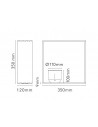 Dimension lampe de table Gaku Wireless - Flos - Valente Design