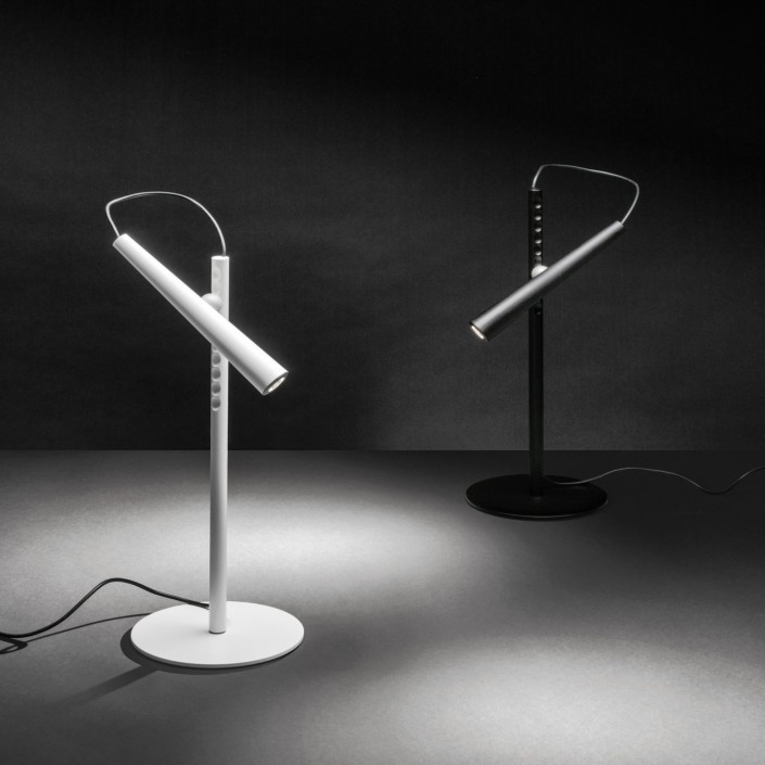 Lampe de table Magneto blanc et noir Foscarini - Valente Design