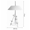 Lampe de table Ashanghai plan Fontana Arte