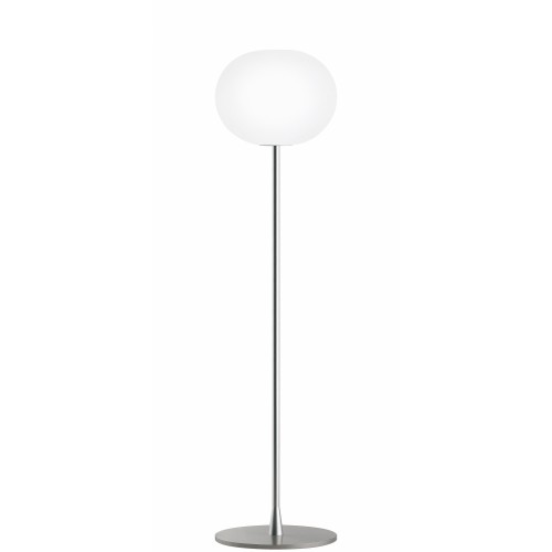 Lampadaire Glo-Ball F1 argent de Flos Valente Design Jasper Morrison