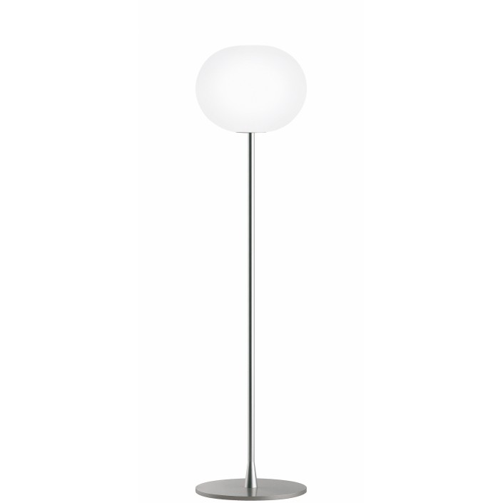 Lampadaire Glo-Ball F1 argent de Flos Valente Design Jasper Morrison