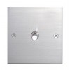 Plaque Carrée Bouton Poussoir Nickel Brossé MELJAC - Valente Design