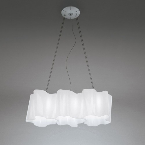 Suspension Logico 3 in linea diffuseur blanc - Artemide - Valente Design