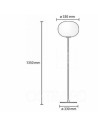 Dimensions Lampadaire Glo-Ball F1 de Flos Valente Design Jasper Morrison