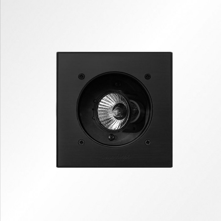 Spot Encastré Marell 13 Carré 230V en finition noir de Inverlight- Valente design