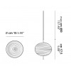Dimension suspension Jefferson Mini Studio Italia Design Valente Design