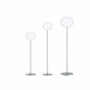 Lampadaire Glo-Ball F1, F2 et F3 argent de Flos Valente Design Jasper Morrison 3 tailles