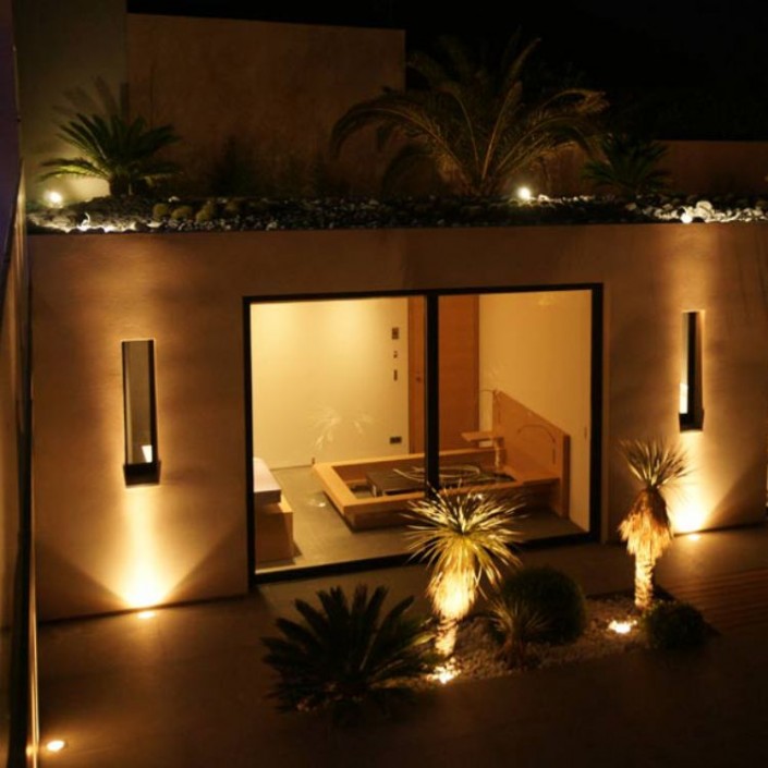 Spot Encastré dans cours de jardin Marell 22 Rond 11W de Inverlight- Valente design