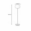 Dimensions Lampadaire Glo-Ball F3 de Flos Valente Design Jasper Morrison