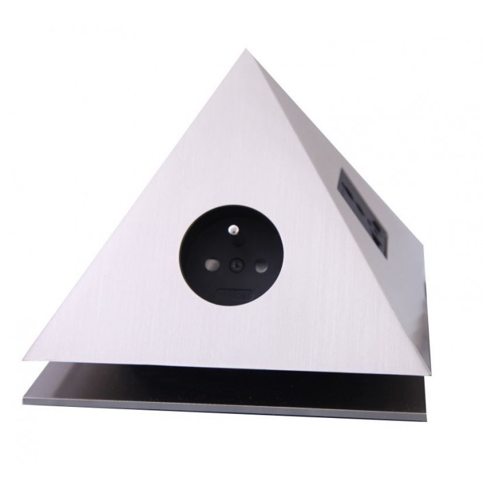 Multiprise Pyramide nickel brossé teinte froide Meljac - Valente design