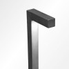 Zoom sur matière borne sur piquet MIMI P finition Inox Inverlight - Valente design