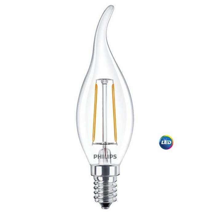 Ampoule E14 2W LED Filament "Coup de vent" Philips - Valente Design