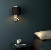 Mise en situation Applique Ravello Led Reader finition nickel mat abat jour noir astro lighting  - Valente design