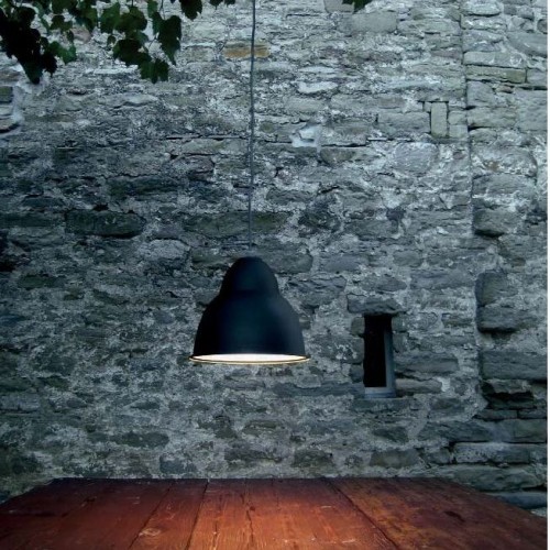 Suspension Biblio 2 finition scurodivals - gris anthracite - Viabizzuno - Valente Design