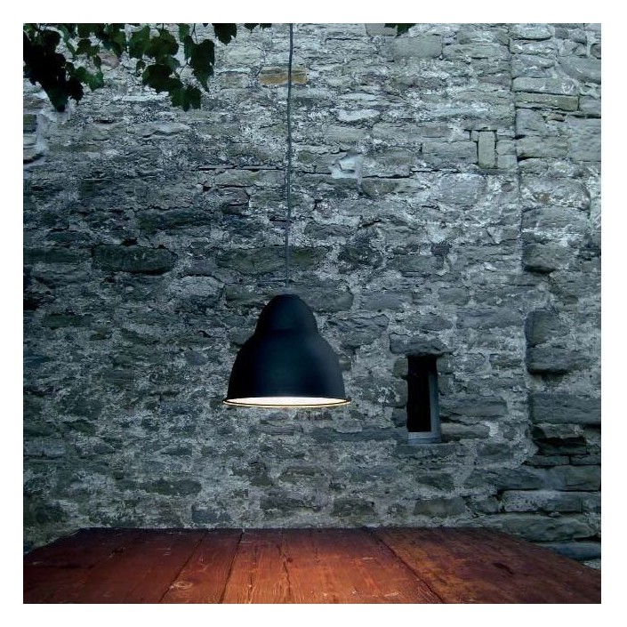 Suspension Biblio 2 finition scurodivals - gris anthracite - Viabizzuno - Valente Design