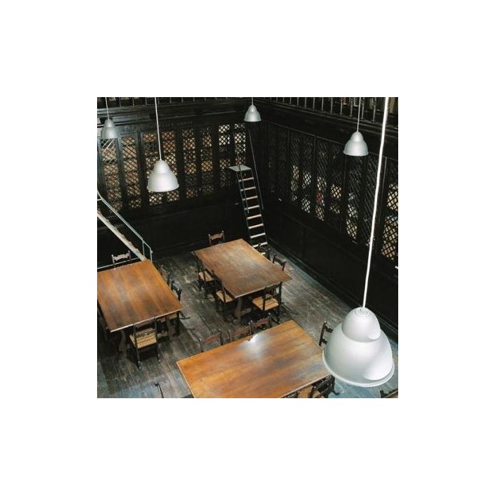 Suspension Biblio 2 finition scurodivals - gris anthracite - Viabizzuno - Valente Design