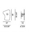 Dimensions applique bit 5 de Ferruccio Laviani pour la marque Foscarini chez Valente Design