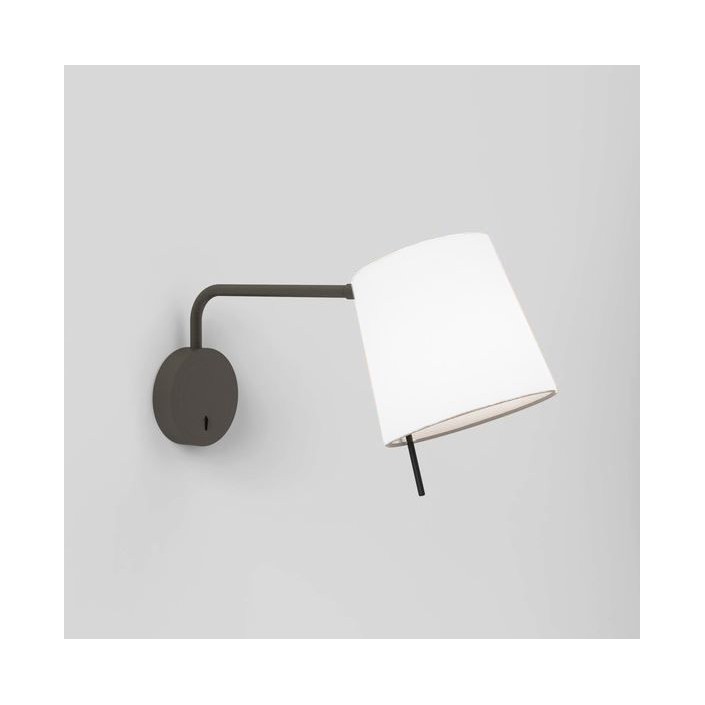 Applique Mitsu Swing Arm finition bronze abat jour blanc astro lighting- Valente design