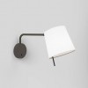 Applique Mitsu Swing Arm finition bronze abat jour blanc astro lighting- Valente design