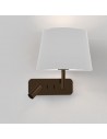 Applique Side by Side finition bronze abat jour blanc de face astro lighting- Valente design