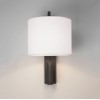 Applique Ravello Led Reader finition bronze abat jour blanc vue de face astro lighting  - Valente design