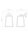 Applique Calvi wall 305 schéma astro lighting Valente design