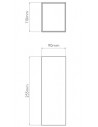 Applique Oslo 255 led astro lighting schéma plan Valente design