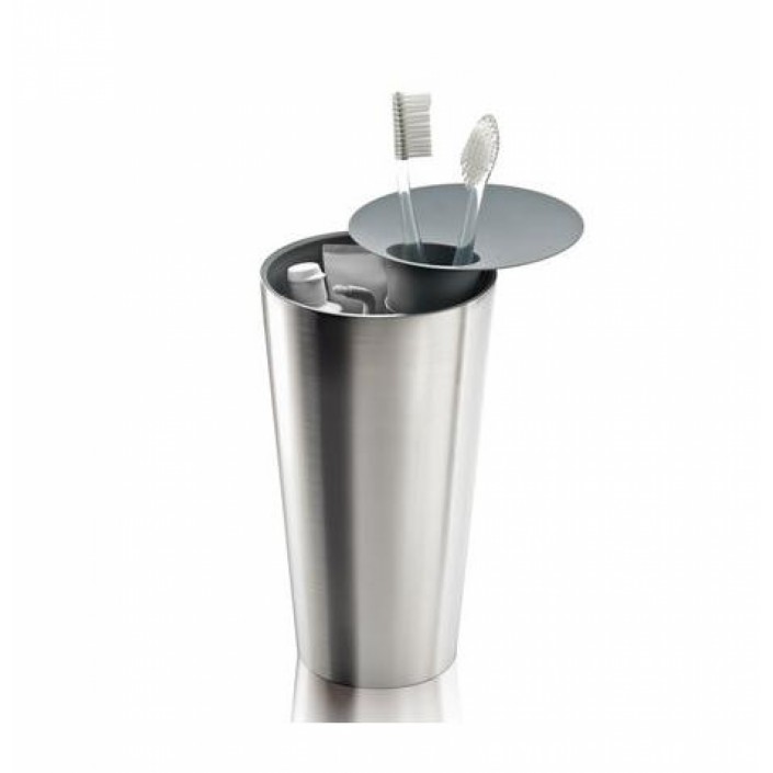 Porte brosses à dents inox fabriqué en acier inoxydable et ABS d'Eva Solo