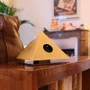 Multiprise Pyramide champagne présentée sur meubleMeljac - Valente design