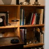 Lampe à poser Giulietta BE T noire sur bureau Catellani et Smith - Valente Design
