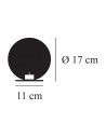 Dimension bougeoir LUNA Catellani & Smith Valente Design