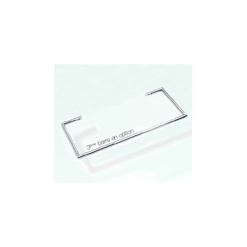 Dimension Barre porte serviettes chromées 45 cm pour radiateurs Solaris Fondis - Valente Design