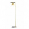 Lampadaire Captain Flint outdoor structure laiton brossé / pied lave grise Flos Valente Design