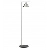 Lampadaire Captain Flint outdoor structure acier brossé / pied lave œil de perdrix Flos Valente Design