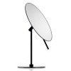 Miroir rond grossissant orientable sur pied SPT 71 noir mat orienté côté droit Decor Walther - Valente Design