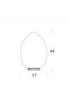 Dimension lampe de table Uovo LED Medium Fontana Arte Valente Design